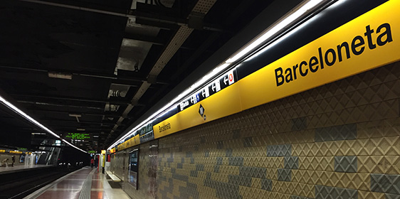 parada Barceloneta metro Barcelona