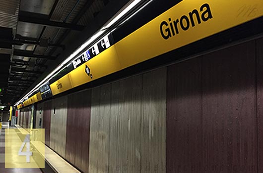 Barcelona metro Girona
