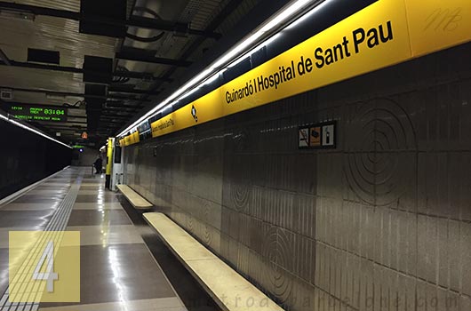 Barcelone metro Guinardo hospital Sant Pau