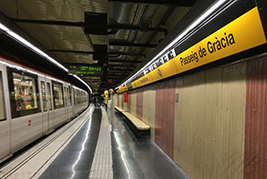 Passeig de Gracia metro Barcelona