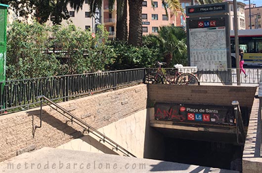 Barcelona metro Plaça de Sants