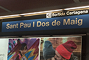 metro Sant Pau Dos de Maig Barcelona