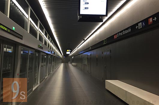 Barcelona metro El Prat Estacio