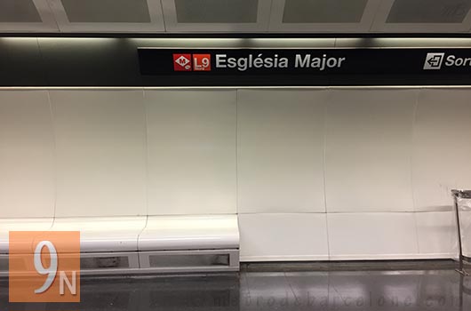 Barcelona metro Esglesia Major