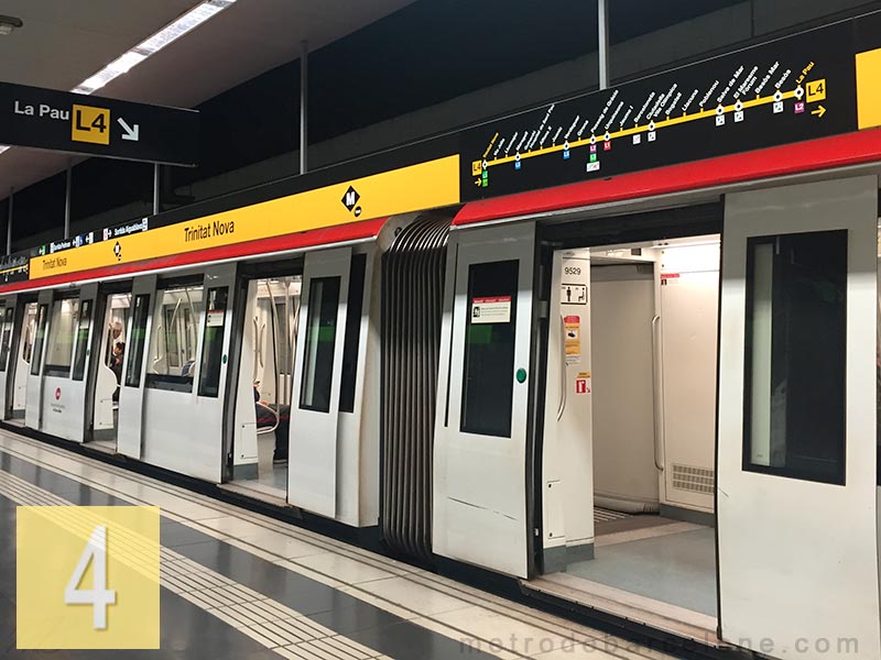 Línea 4 metro Barcelona - Linea amarilla del metro de Barcelona