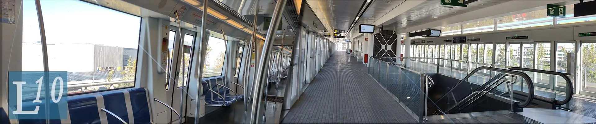 Barcelone metro ligne bleu clair