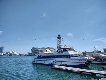 vue sur Barcelone depuis les Golondrinas
