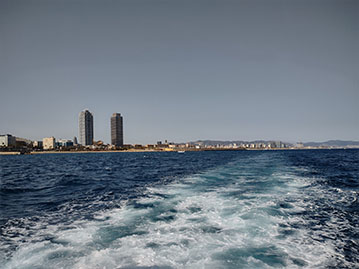 golondrinas du port de Barcelone