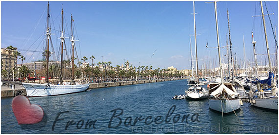 barcelone carte postale online