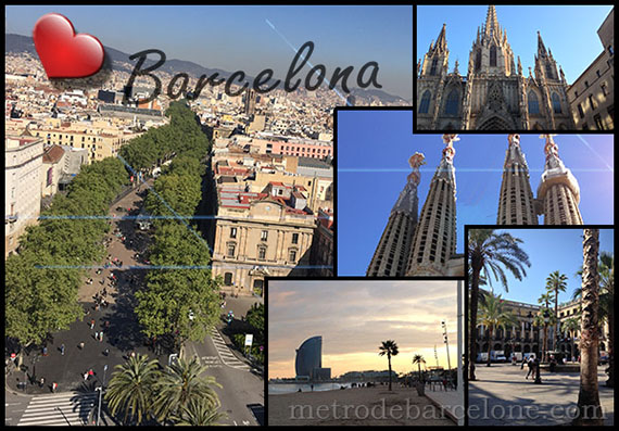 carte postale de Barcelone