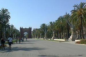 arc de triomphe Barcelone