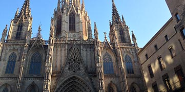 Cathédrale quartier Gothique Barcelone