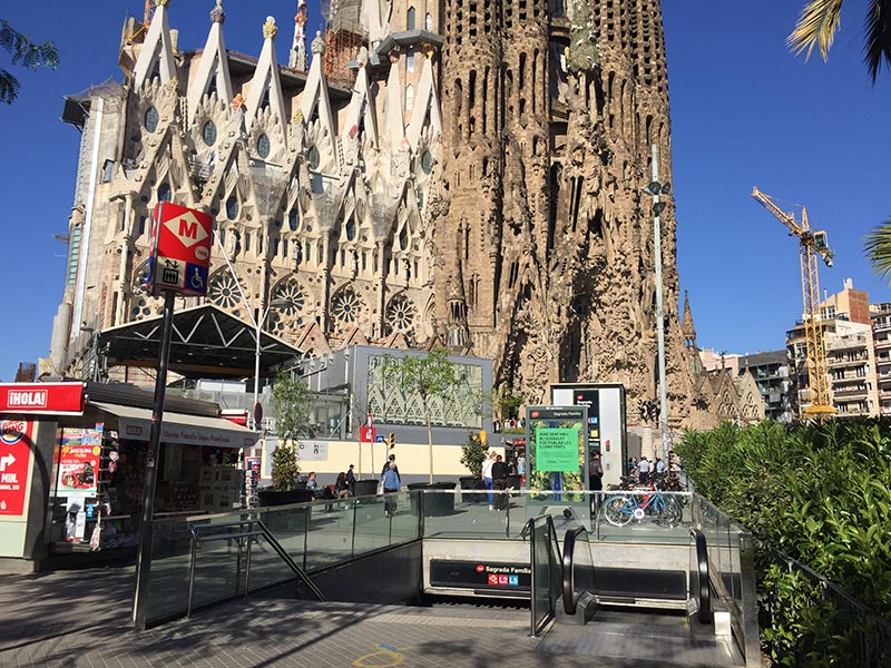 Sagrada Familia Barcelone métro