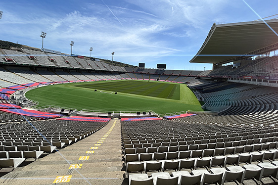 Barcelone stade Montjuic metro