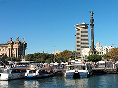 Barcelone Colonne Christoph Colomb