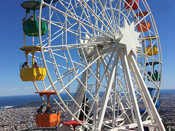 le parc d'attractions de Barcelone
