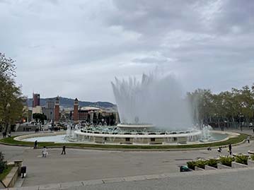 photos de la colline de Montjuic