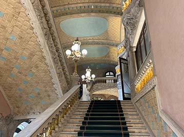 photos du Palau de la musica Barcelone