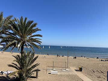 plage de Barcelone en images