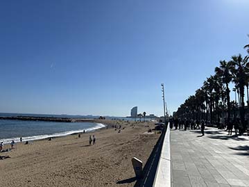 photos plages Barcelone