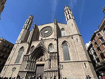 Barcelone monument Barcelone Santa Maria del mar