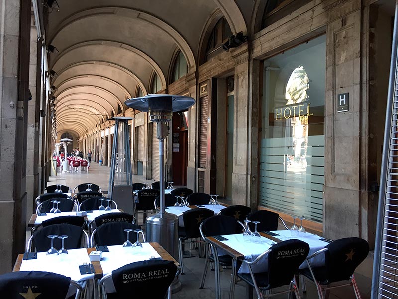 Barcelone Plaça Real restaurant