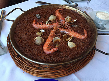 Barcelone restaurants Paella