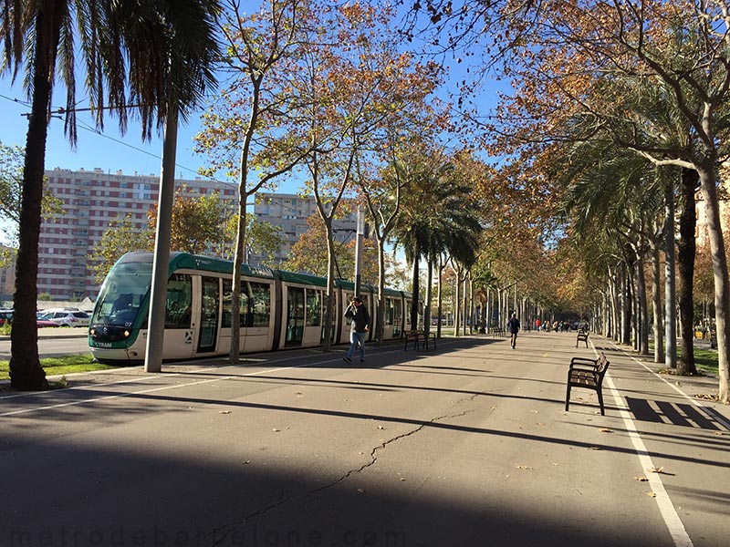 Barcelone Diagonal tramway