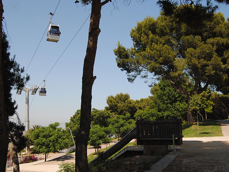 barcelone Montjuic téléférique