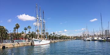 le vieux port de Barcelone