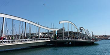 Pont du vieux port de Barcelone