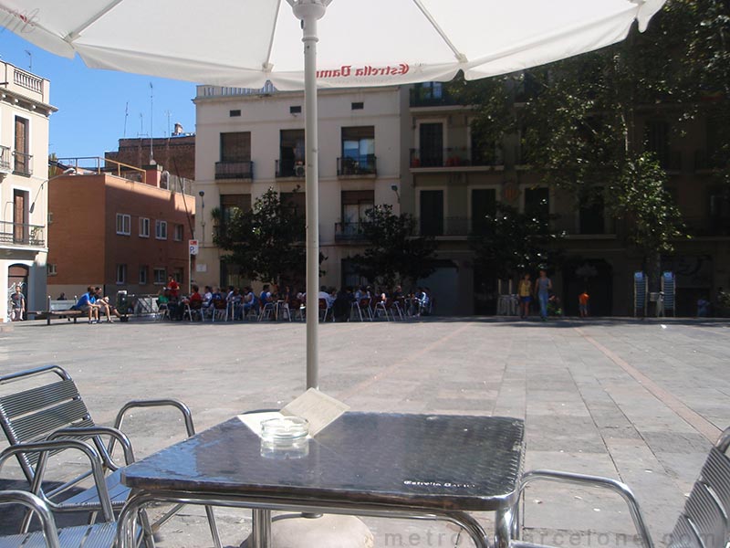 place quartier Gracia Barcelone