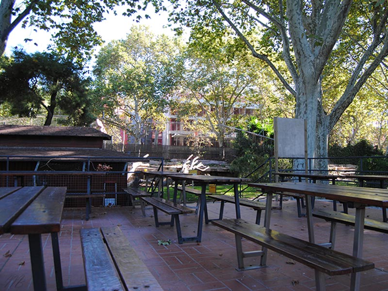 zone de picnic au zoo de barcelone