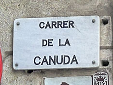 Barcelone rue de la Canuda