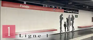 ligne rouge du metro de Barcelone