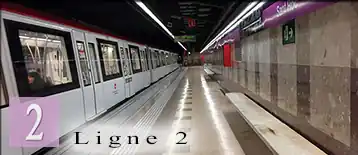 ligne violette du metro de Barcelone