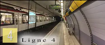 ligne jaune du metro de Barcelone