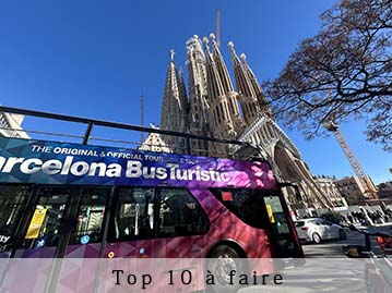 Top 10 attractions touristiques Barcelone