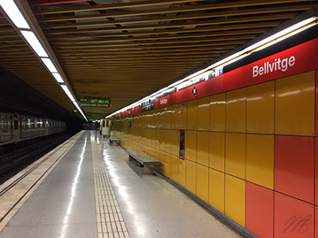 station de metro bellvitge de Barcelone