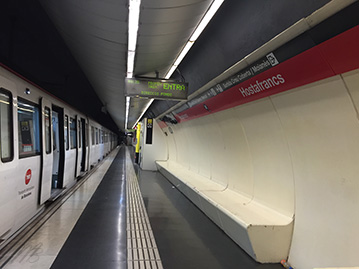 metro Hostafrancs Barcelone
