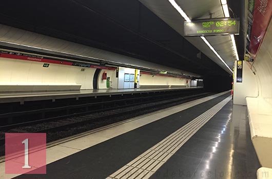 Barcelone métro Hostafrancs