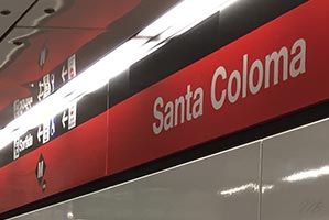 metro Santa Coloma Barcelone