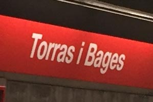 metro Torras i Bages Barcelone