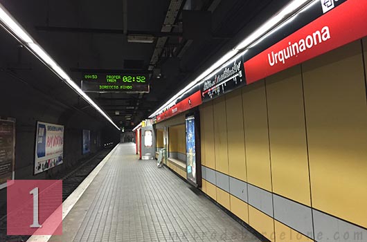 Barcelone métro Urquinaona