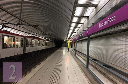Barcelone métro Bac de Roda