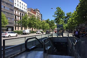 metro Passeig de Gracia Passeig de Gracia Barcelone