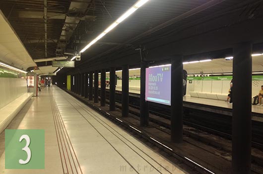 station Drassanes métro Barcelone