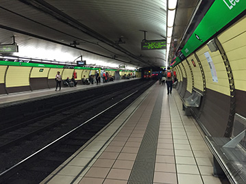 station de métro Lesseps de Barcelone