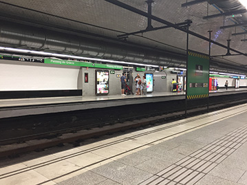 métro passeig de gracia barcelone