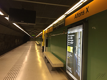 metro Barcelone Alfons X